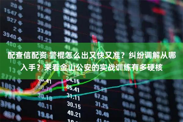 配查信配资 警棍怎么出又快又准？纠纷调解从哪入手？来看金山公安的实战训练有多硬核